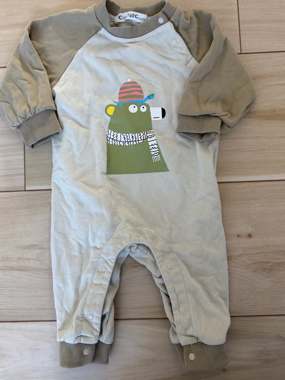 Cutey N Coolty Bear Graphic One-Piece